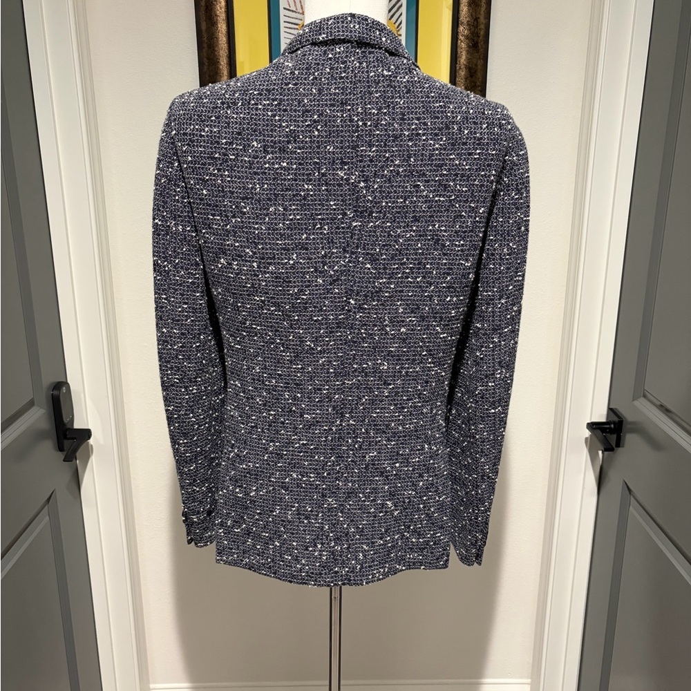 Hugo Boss Navy Tweed Blazer - Picture 3 of 5